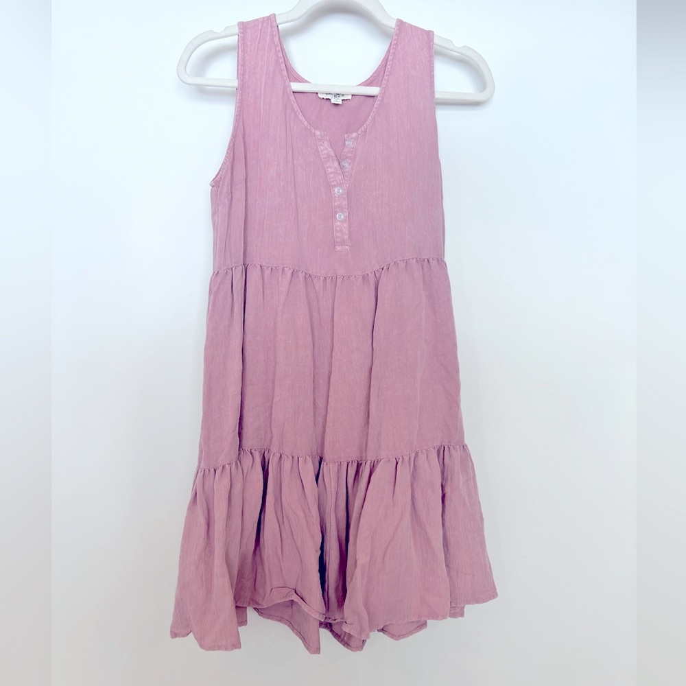 Tiered lavender/pink Umgee mini dress